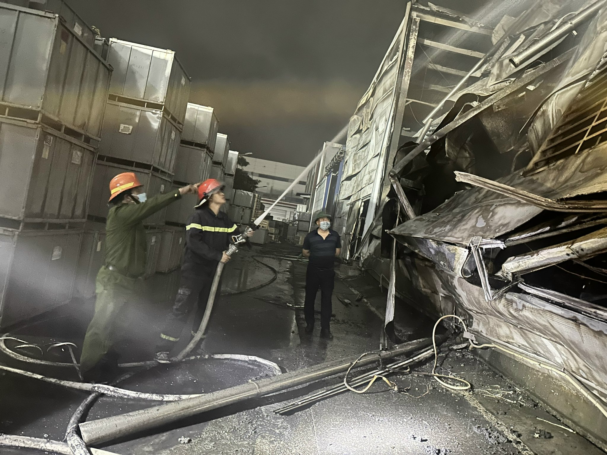 Thông tin về vụ cháy tại KCN Tràng Duệ, xã Lê Lợi, huyện An Dương